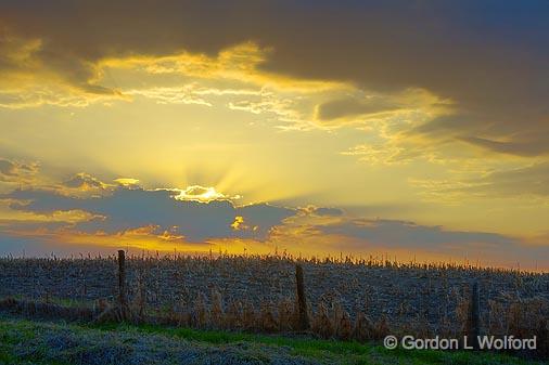 Sunset Beyond The Hill_47984.jpg - Photographed near Ottawa, Ontario - the Capital of Canada.